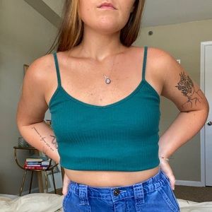 TOPSHOP BLUE-GREEN BABY CAMI🧚🏼‍♂️🧚🏼‍♂️🧚🏼‍♂️